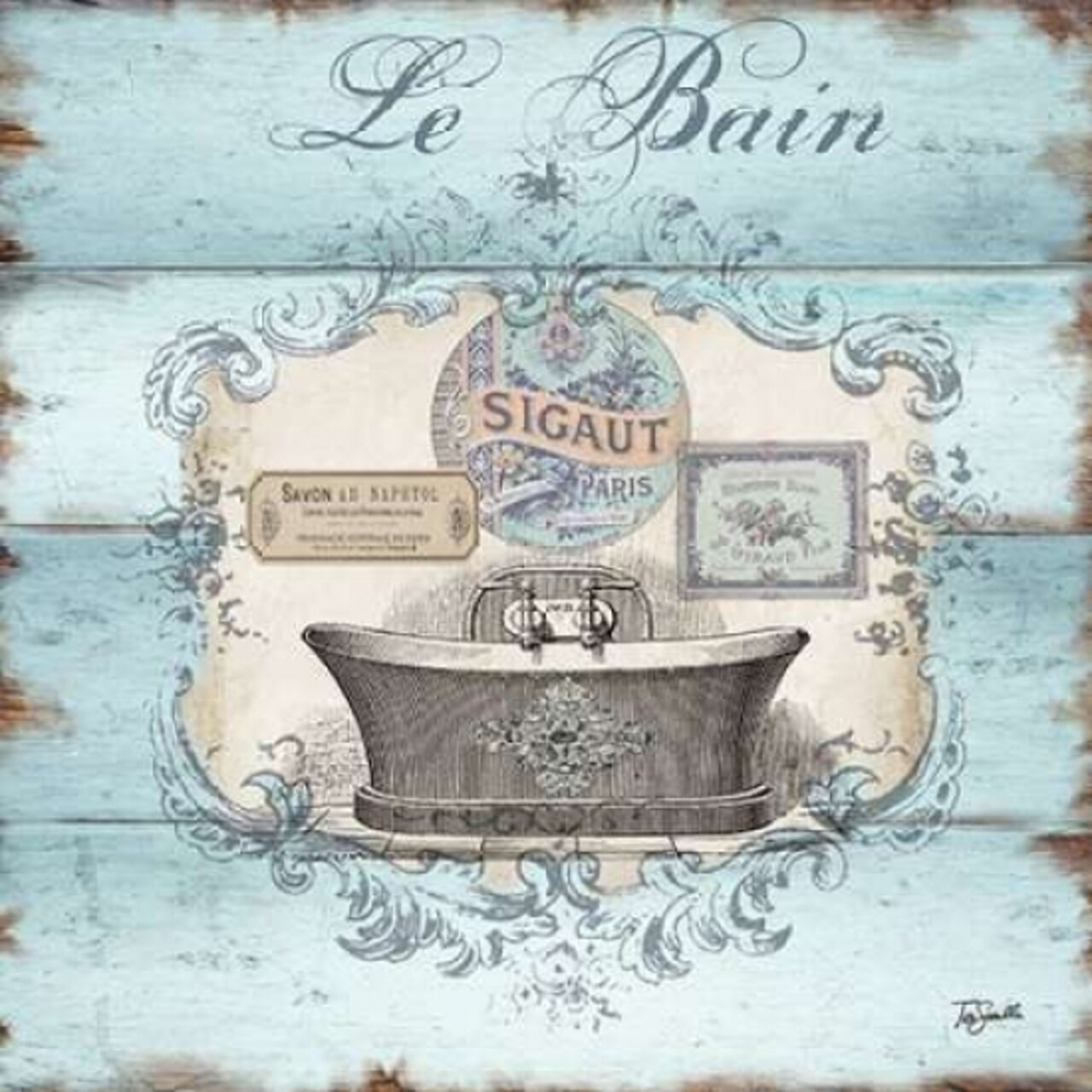 Rustic French Bath II Poster Print by Tre Sorelle Studios - Item # VARPDXRB8507TS